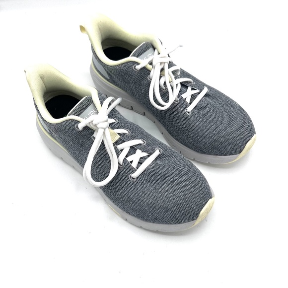 KURU Flex Via Athletic Sneaker Size 9 Wide Dove Gray / Pale Lime (80583) Size 40 - Picture 4 of 15